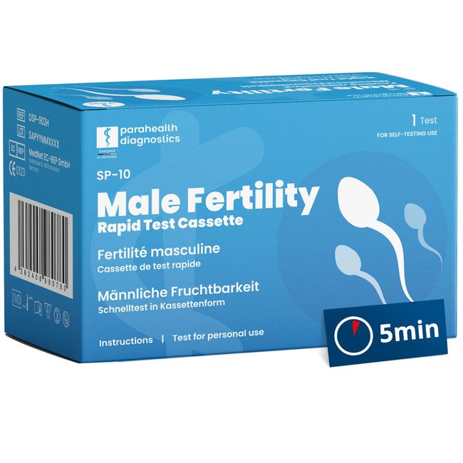 Confezione del test di fertilità maschile SP-10 di parahealth diagnostics per uso domestico