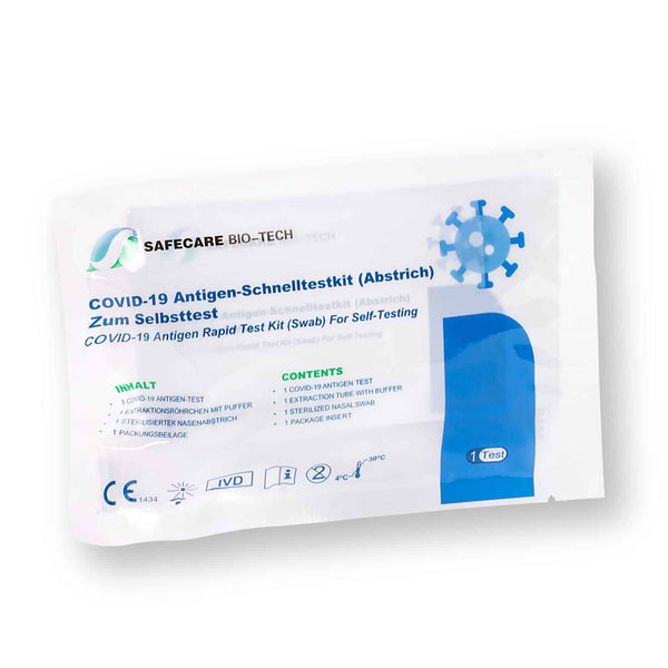 Safecare COVID-19 Test Rapido Antigenico Corona Autotest Nasale CE1434
