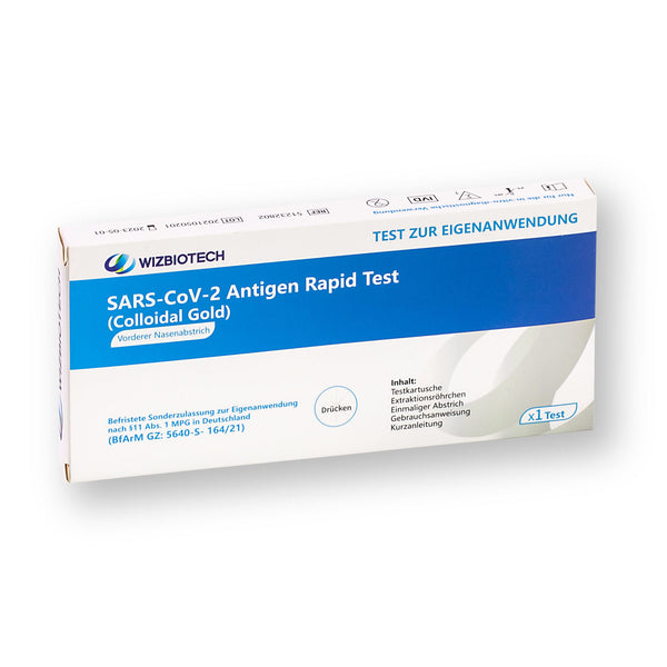 WIZ Biotech Test Rapido Antigenico COVID-19 per uso domestico nasale CE1434