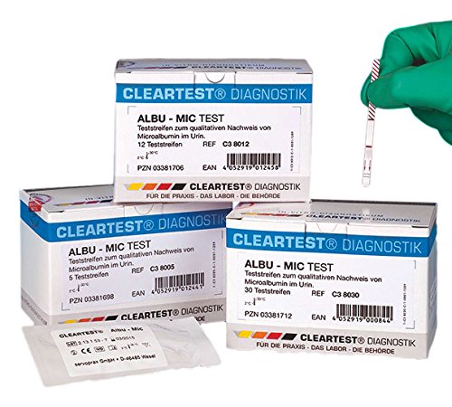 Cleartest Albu-Mic Test (30 pz, sigillate singolarmente)