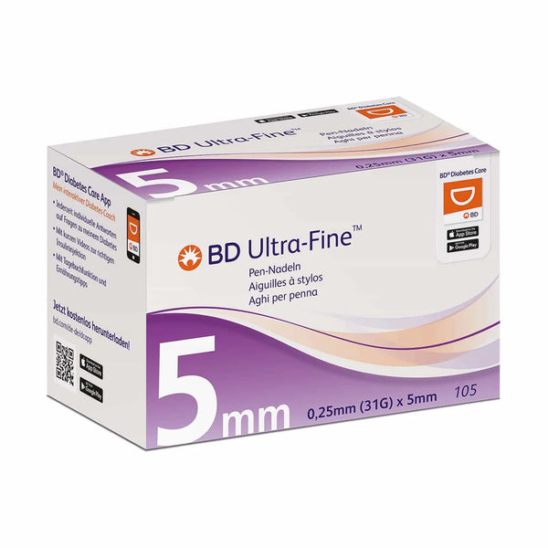 Aghi per penna BD Ultra-Fine, 0,25x5mm 31G (320522)