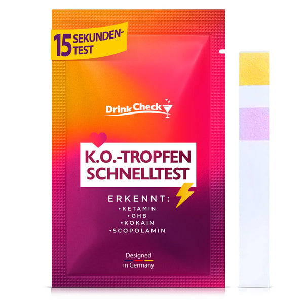 DrinkCheck Test Rapido per la Rilevazione di Ketamina, GHB, Scopolamina e Cocaina