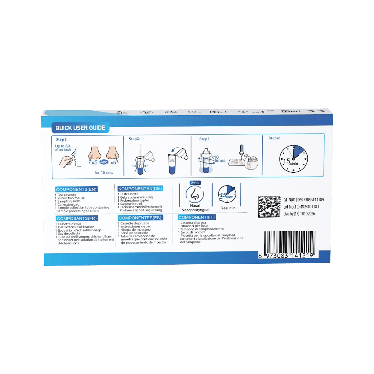 Dvot Multiplex Test Kit for Respiratory Antigens 9in1 (Professional Use)
