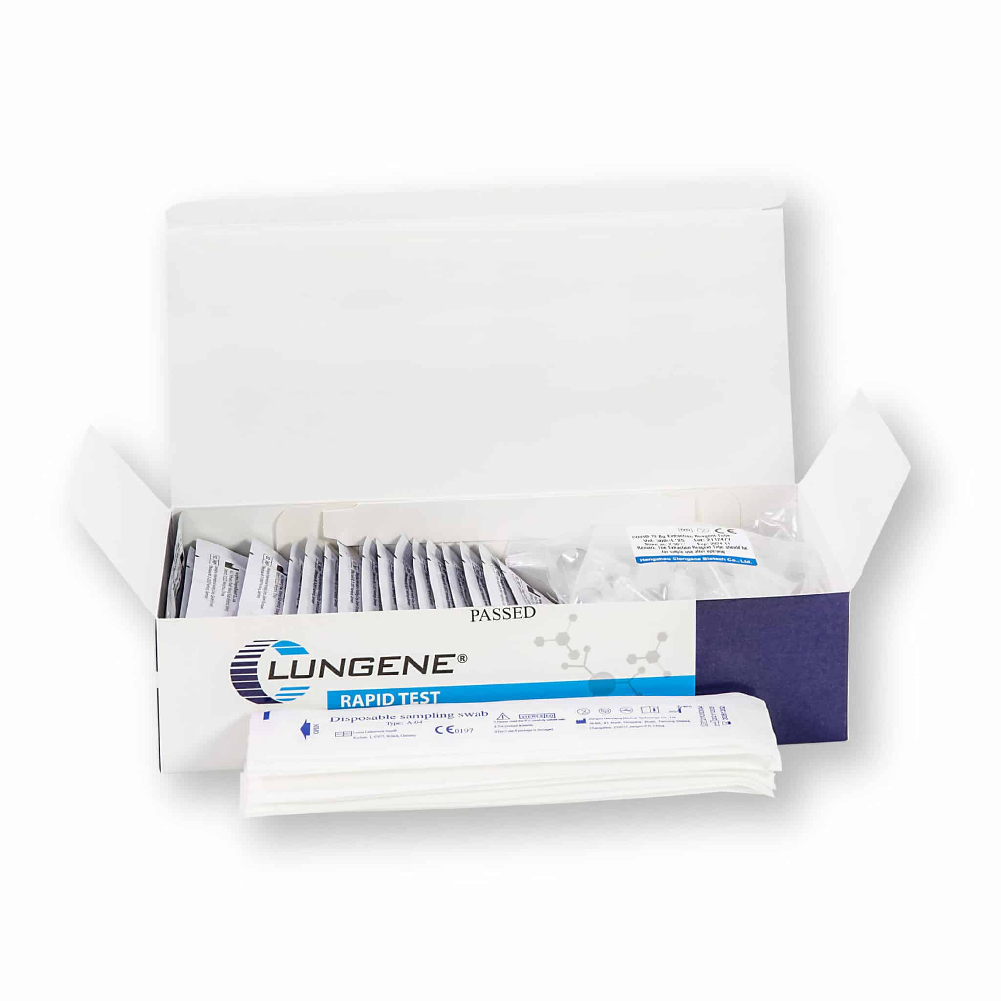 Clungene COVID-19 3in1 Antigen Rapid Test for Professional Use 25 Pieces (Nasal / Throat / Nasopharyngeal)