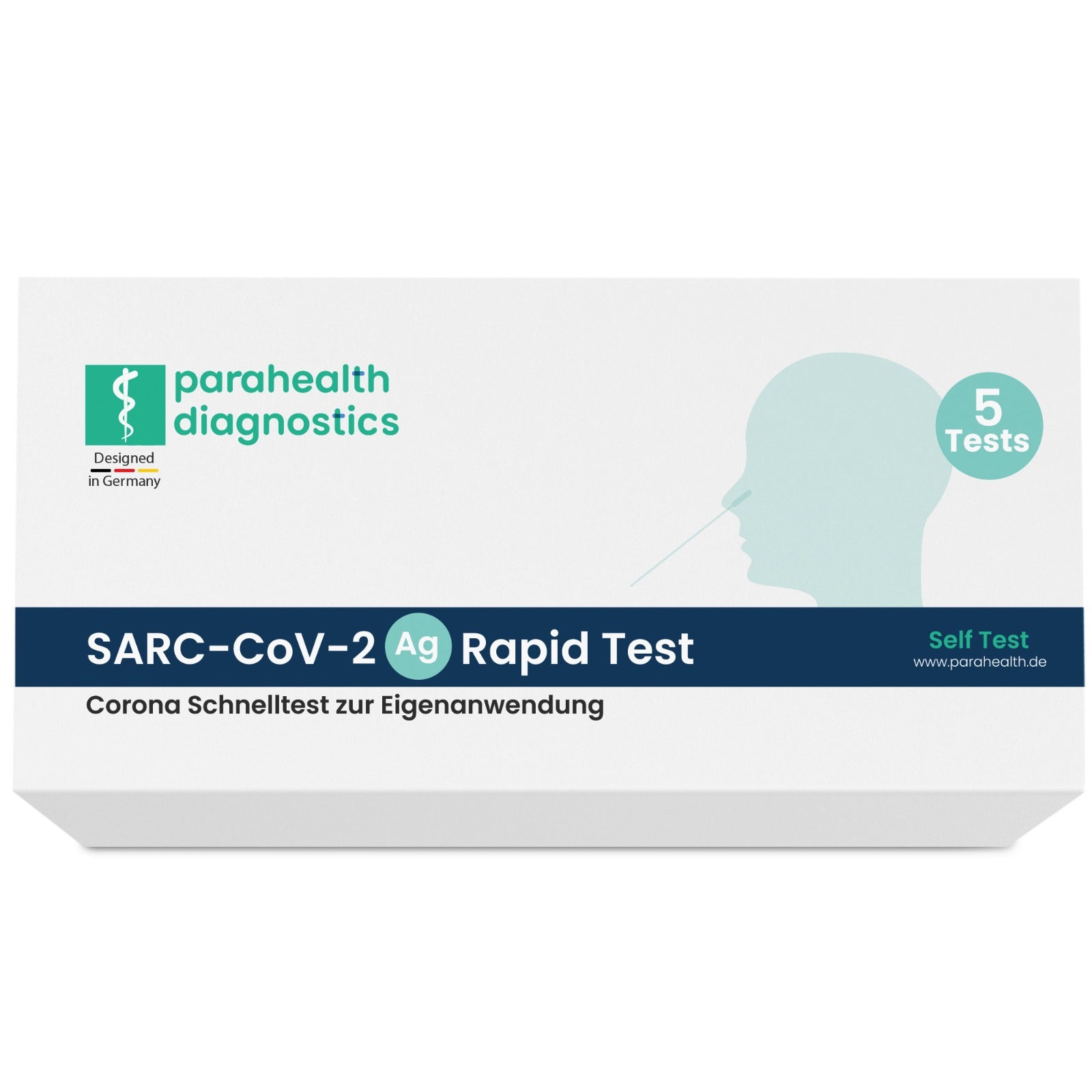 parahealth diagnostics Test Rapido Antigene SARS-CoV-2 per Autotest (5 pezzi)