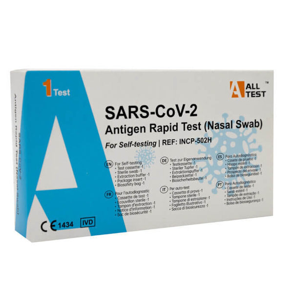 AllTest Test Rapido Antigenico Corona (Tampone Nasale, per Autodiagnosi)