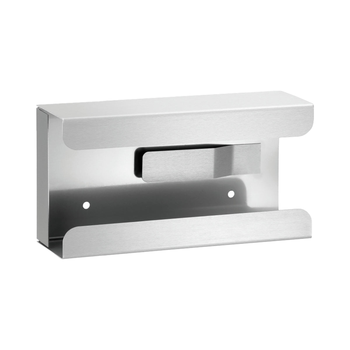 Supporto per scatola di guanti HaseMed HAS-30 in acciaio inox con molla, per una scatola. Viene fornito un supporto.