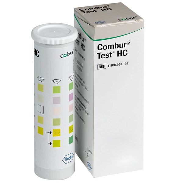 Roche Combur 5 HC Strisce Reattive per Urine (10 Strisce per Confezione)