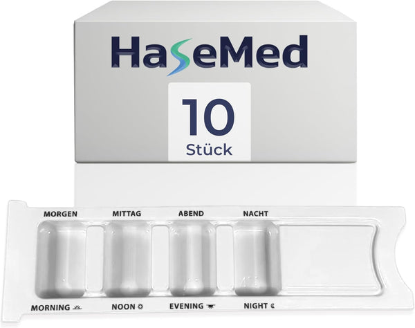 Portapillole HaseMed 4 Scomparti, per 1 Giorno | Conf. 10