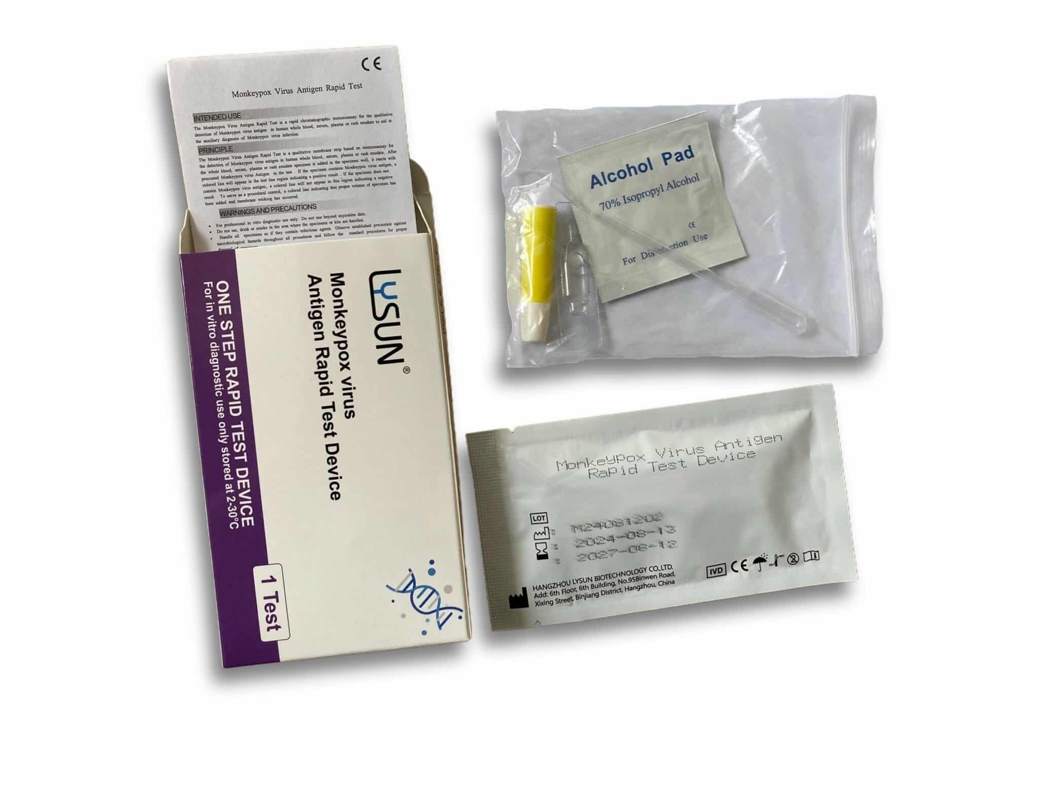 Lysun Monkeypox (Mpox) Antigen Rapid Test - Professional 15-Minute Test Kit