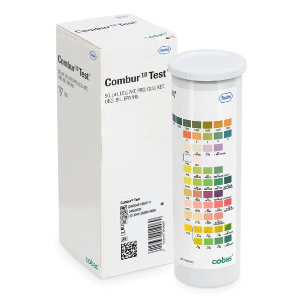 Strisce reattive Roche Combur 10, 1 confezione = 100 pezzi