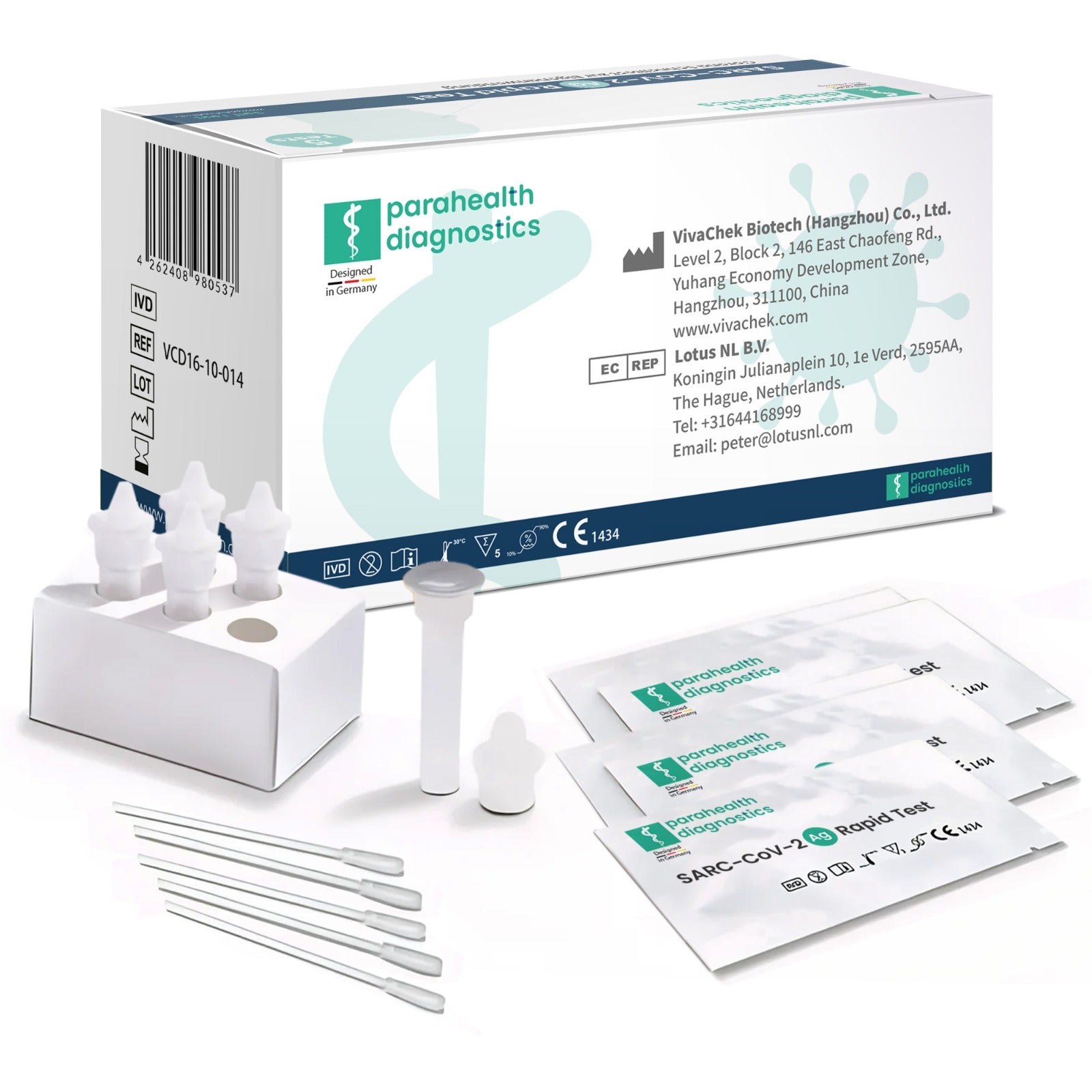 parahealth diagnostics Test Rapido Antigene SARS-CoV-2 per Autotest (5 pezzi)