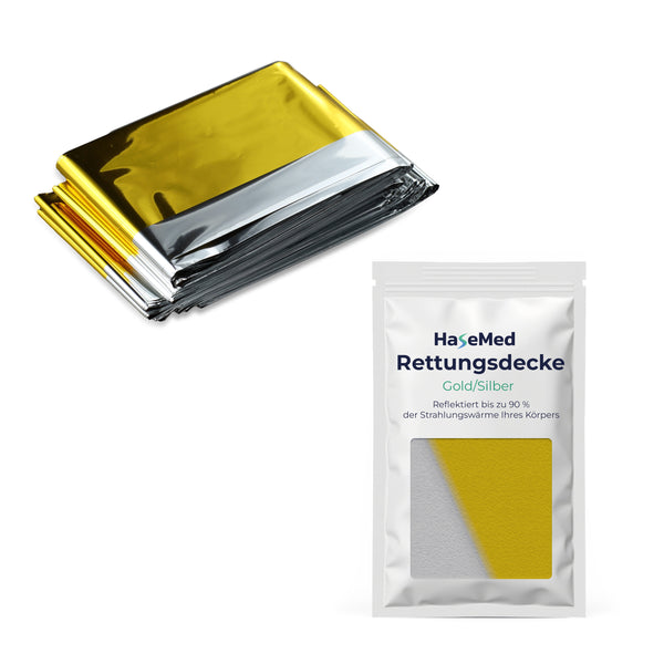 Coperta di Emergenza HaseMed Oro/Argento