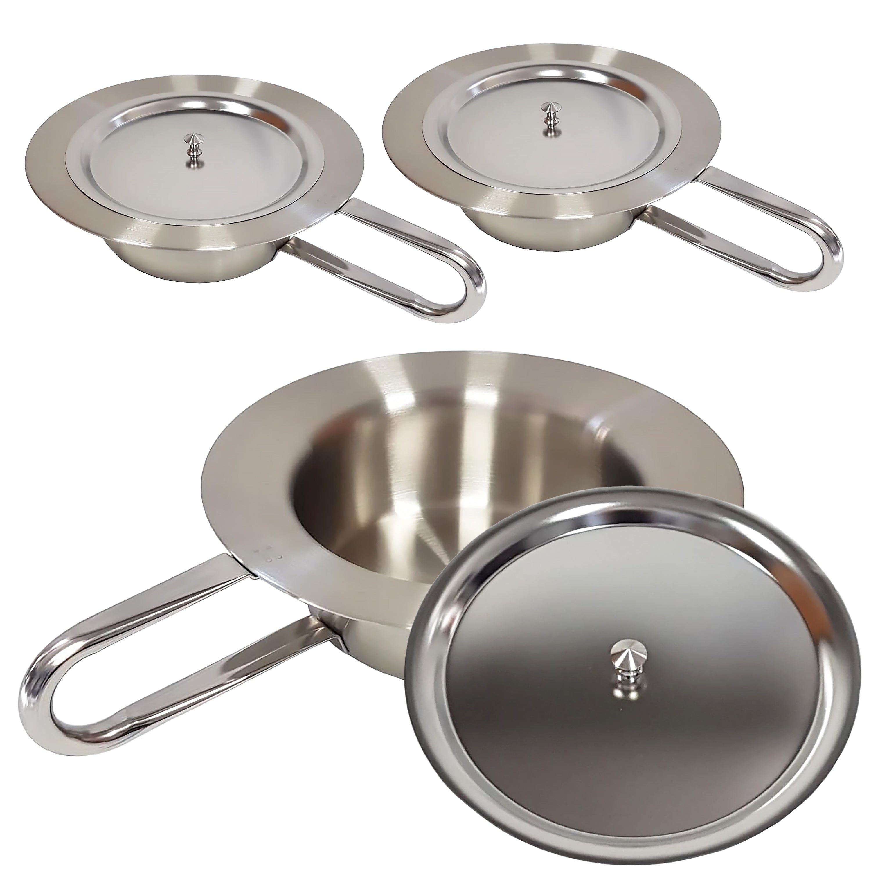 HaseMed Bedpan with Lid, Stainless Steel approx. 31 cm