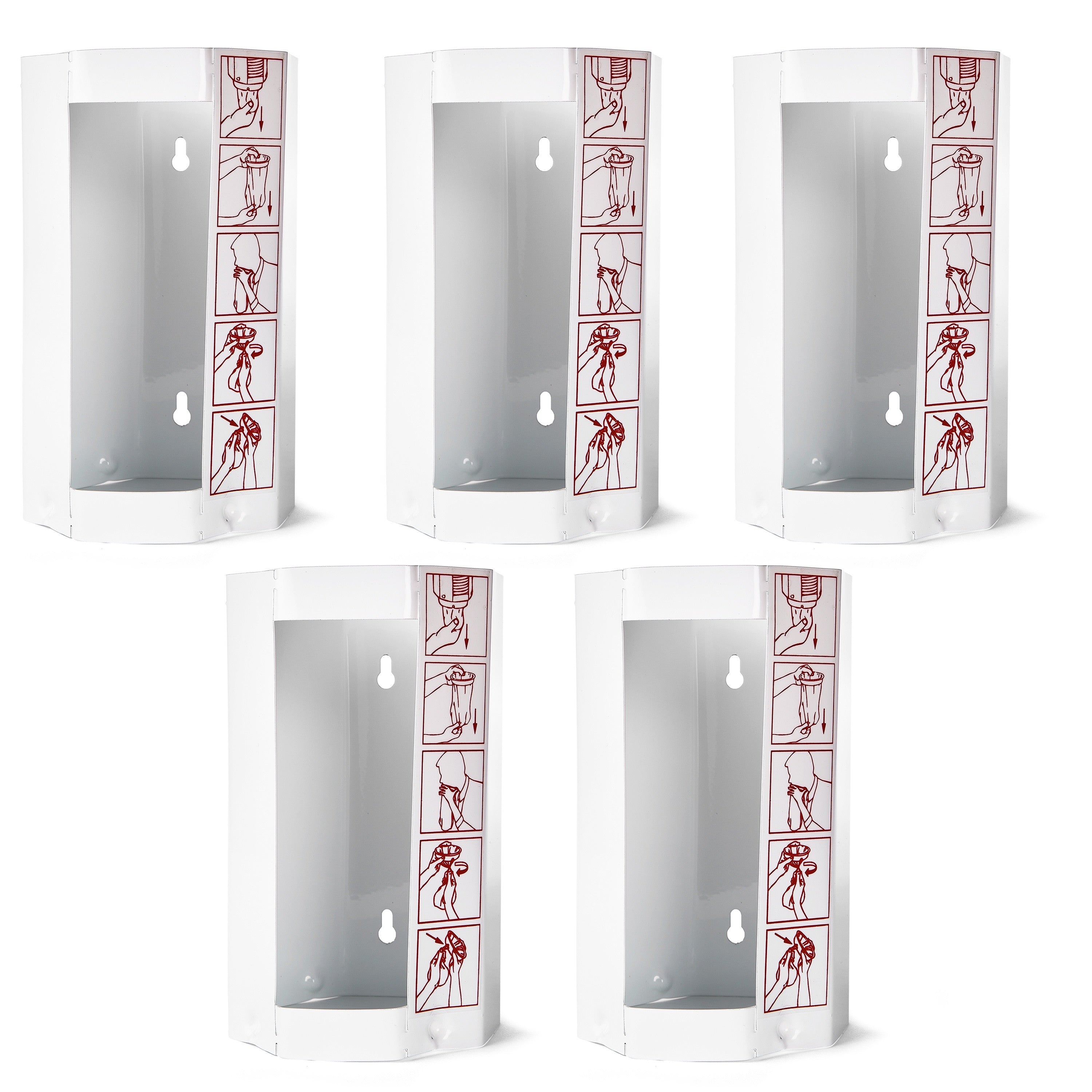 Dispensatore in metallo HaseMed per sacchetti per il vomito, taglia M